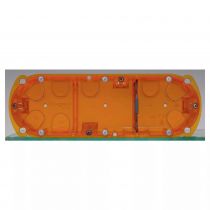boîte multimatériaux batibox - 3 postes - 6/8 mod - vert/horiz - prof. 50 (080123)