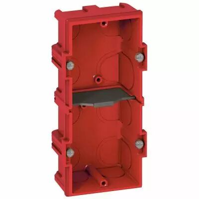 Bo�te multiposte Batibox - ma�onnerie - 2 postes 4/5 mod - vert/horiz -prof. 40