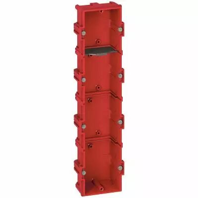 Bo�te multiposte Batibox - ma�onnerie - 4 postes 8/10 mod - vert/horiz -prof. 40