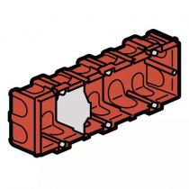 boîte multiposte batibox maçonnerie 3 postes ou 6 à 8 modules - profondeur 40mm (080143)