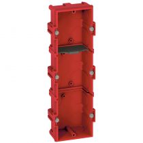 Boîte multiposte Batibox pour maçonnerie 3 postes ou 6 à 8 modules - profondeur 40mm (080143)