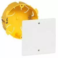 Bo�te pour d�rivation Batibox - cloison s�che - � 85 x 40 mm - couv 100 x 100