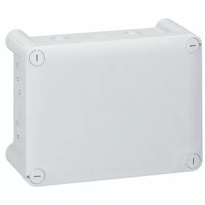 Boite rect 155x110x74 �tanche Plexo gris - entr�e d�fon� (20) -IP55/IK07- 750�C (092044)