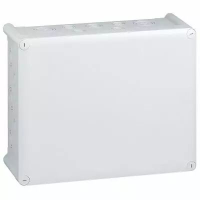Boite rect 310x240x124 �tanche Plexo gris-entr�e d�fon� (36) -IP55/IK07- 750�C (092084)