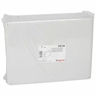 Boite rect 360x270x124 �tanche Plexo gris-entr�e d�fon� (36) -IP55/IK07- 750�C (092094)