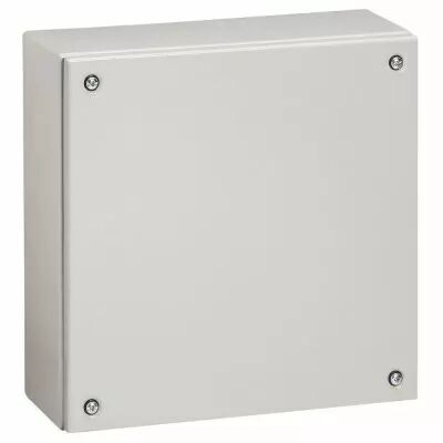 Bo�tier industriel Atlantic m�tal carr� - IP66-IK10 - 150x150x80mm - RAL 7035 (035600)