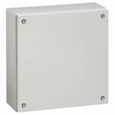 Bo�tier industriel Atlantic m�tal carr� - IP66-IK10 - 200x200x120 mm - RAL 7035 (035604)
