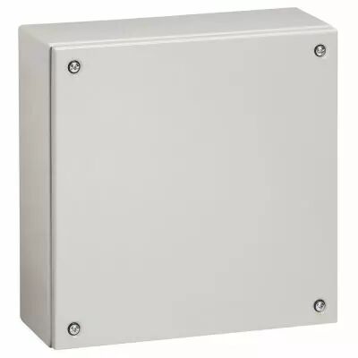 Bo�tier industriel Atlantic m�tal carr� - IP66-IK10 - 400x400x120mm - RAL 7035 (035612)