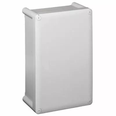 Bo�tier industriel plastique - IP55 IK07 - RAL 7035 - 130x130x74 - couv opaque (035930)