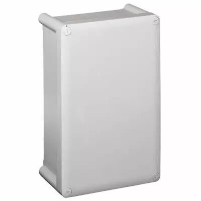 Bo�tier industriel plastique - IP55 IK07 - RAL 7035 - 155x110x74 - couv opaque (035940)