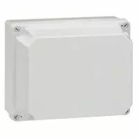 Bo�tier industriel plastique - IP55 IK07 - RAL 7035 - 220x170x140 - couv opaque (092122)