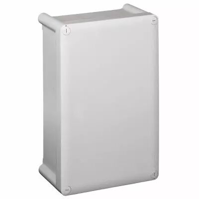 Bo�tier industriel plastique - IP55 IK07 - RAL 7035 - 270x170x86 - couv opaque (035970)