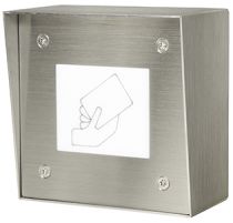 Boitier inox saillie avec lecteur de badges tertiaire mifare plat (VBSAFT)