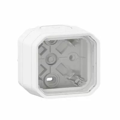 Bo�tier saillie 2 embouts � membrane 1 entr�e 1 poste Plexo blanc (069689L)