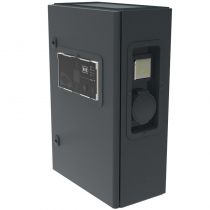 Borne monophasée métal Green\'up Premium pour véhicule électrique Modes 2 et 3 3,7kW à 4,6kW 1 port 16A à 20A (058010)
