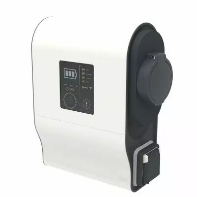 Borne monophas�e plastique protection DC Green\'up Premium 1 v�hicule �lectrique Modes 2 et 3 - 7,4kW 32A (058004)