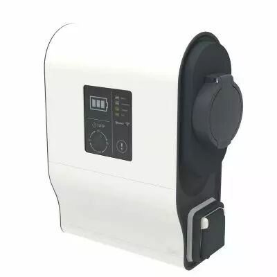 Borne monophas�e plastique protection DC Green\'up Premium 1 v�hicule �lectrique Modes 2 et 3 3,7kW � 4,6kW 16A � 20A (058003)