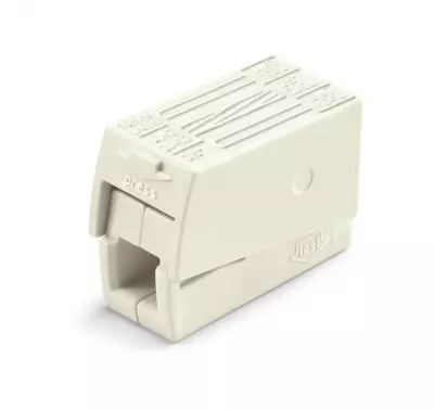 Borne pour luminaires 2,5 mm� /2 rigides - 1 souple/105�C/Blanc (224-112)