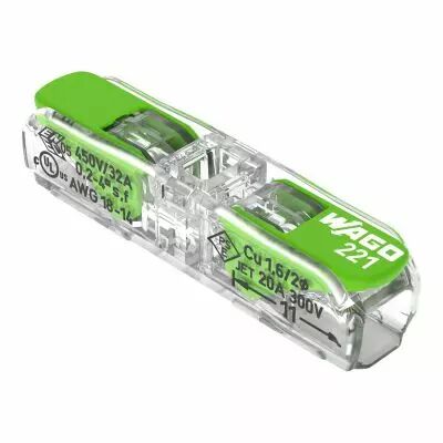 Borne WAGO 221 G Inline 2x4mm� (221-2431)