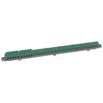 Bornier de r�partition IP 2X - connexion auto - 5 + 5 bornes � cage - L 385 mm (005054)