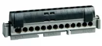 bornier de r&eacute;partition isol&eacute; ip2x phase - 1 connexion 6 &agrave; 25mm&sup2; - longueur 141mm (004855)