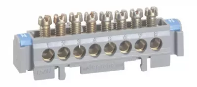 bornier de r�partition nu sur support 4 connexions 1,5mm� � 16mm� - 75mm (004822)