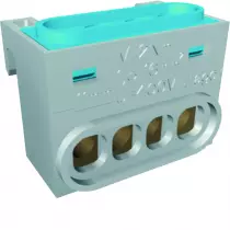 Bornier neutre, 4 raccordements, IP2X (GZ04N)