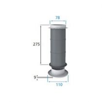 Bouche insufflation/extraction plastique ONDEA 80D - Blanc (521631)