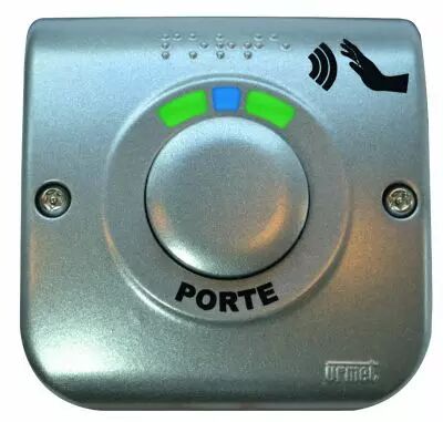 Bouton mains libres zamac gris (BPZGML)