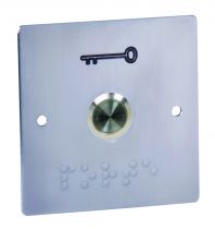 Bouton poussoir de sortie à double sécurités no/nf pour pot d\'entraxe 60 mm (BP60)