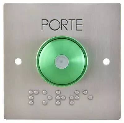 Bouton poussoir de sortie nonf avec led, buzzer et bouton de contact en saillie (BP60LA)