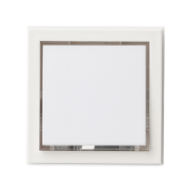 Bouton poussoir QUADRA lumineux blanc (D681)