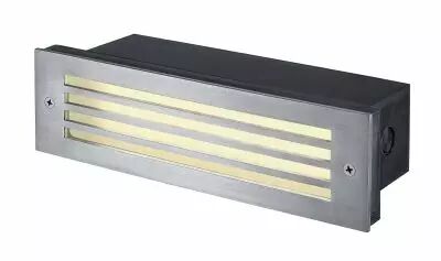 BRICK MESH, encastr� mural ext�rieur, inox, LED, 3,7W, 3000K, IP54, collerette inox 316 (229110)