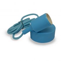 &butterfly e27 douille silicon + cable 2m bleu (5005)