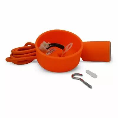 &butterfly e27 douille silicon + cable 2m orange (5008)