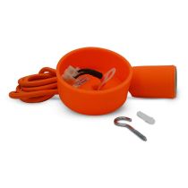 &butterfly e27 douille silicon + cable 2m orange (5008)