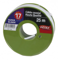 cable coaxial 17VATC en RLX de 25M blanc (111256)