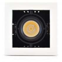 &cadra spot cardan 230v 1 x 10w 24° 4000k blc orient (76344)