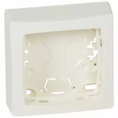 Cadre saillie 1 poste appareillage saillie - blanc