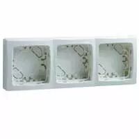 Cadre saillie 3 postes appareillage saillie - blanc
