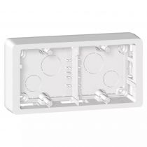 cadre saillie céliane 2 postes horizontal ou vertical titane (080245)