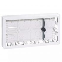cadre saillie profondeur 46mm mosaic pour 2x10 modules et support 080268 (080278)