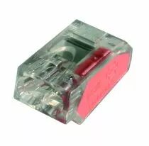CAPRI - 100 Bornes de connexion STAND 2 entr&eacute;es pour fils rigides 0,5 &agrave; 2,5mm2 24A-450V (CAP309284)