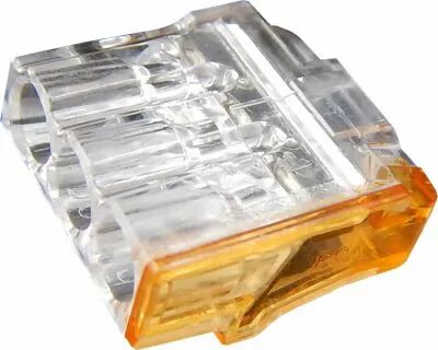 CAPRI - 150 Bornes de connexion SLIM 3 entr�es pour fils rigides 0,5 � 2,5mm2 24A-450V (CAP307103)