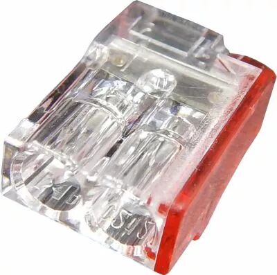 CAPRI - 200 Bornes de connexion SLIM 2 entr�es pour fils rigides 0,5 � 2,5mm2 24A-450V (CAP307102)