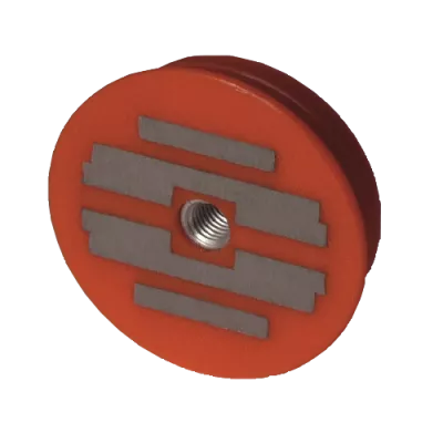 CAPRI - Aimant Resine pour boite de banche �64 1200N Rouge Application sans feraillage (CAP499120)
