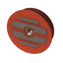 CAPRI - Aimant Resine pour boite de banche &Oslash;64 1200N Rouge Application sans feraillage (CAP499120)