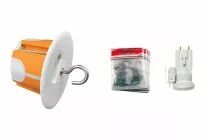 CAPRI - Boite BBC CAPRITHERM+ Pdc douille fiche fixoplaf pattes multimat&eacute;riaux plafond (CAP723554)