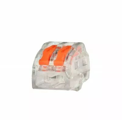 CAPRI - Borne � levier 2 entr�es EATON pour fils souples et rigides 0,2 � 4mm2 24A-450V (CAP308102)
