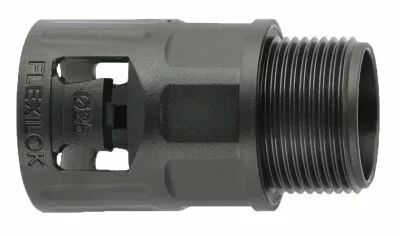 CAPRI - Raccord Droit CAPRILOK Standard - taille 16 - ISO 20 - polyamide 6.6 noir - IP66 (CAP680217)